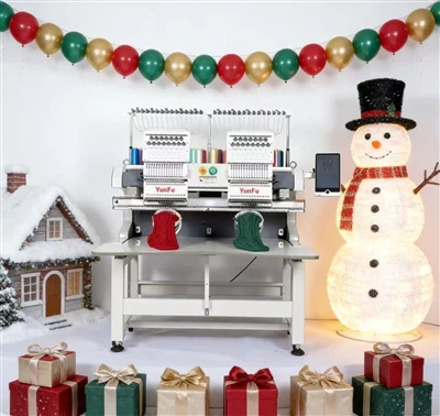 Nwèl sa a, vire lide jou ferye nan pwofi lè l sèvi avèk machin brode.