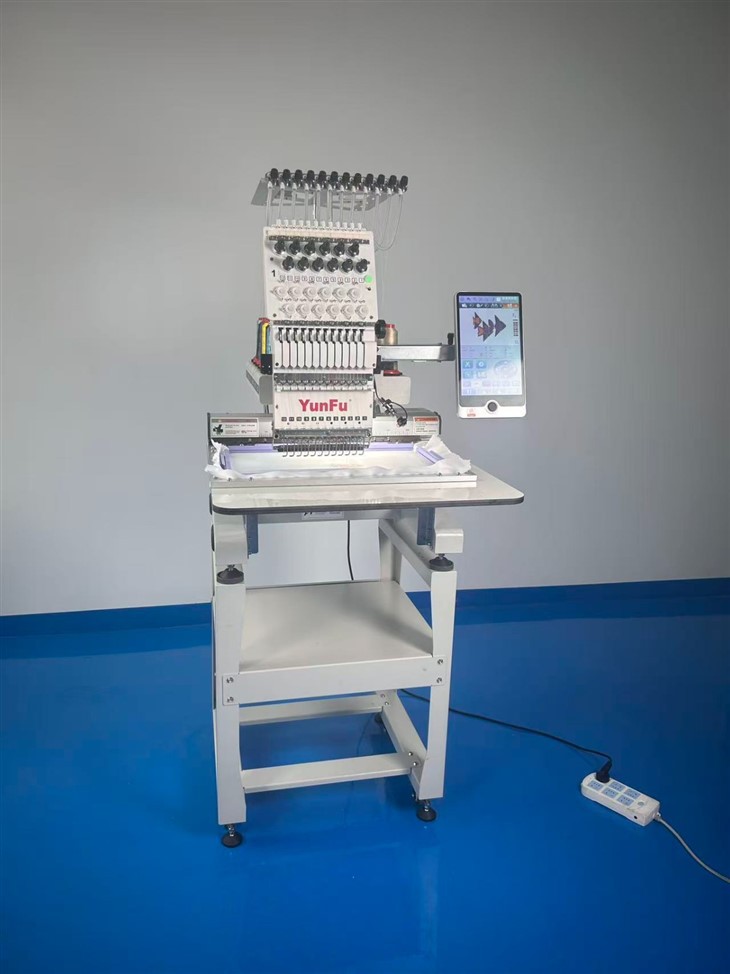 YUNFU New Type JY-1201 Home Use 1200rpm Automatic Cap Embroidery Machine high quality